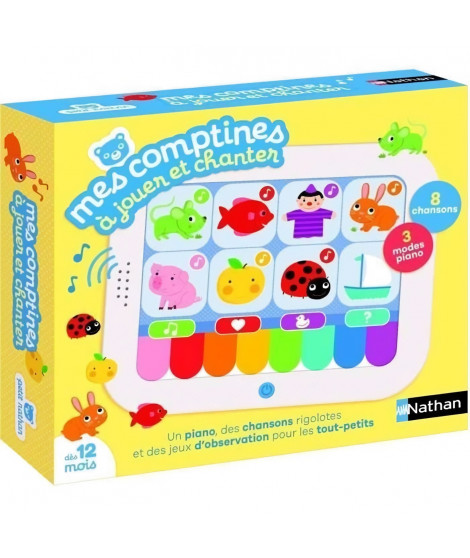 Mes comptines a jouer et a chanter - Jeu interactif - NATHAN - Découvrez et chantez 8 comptines !