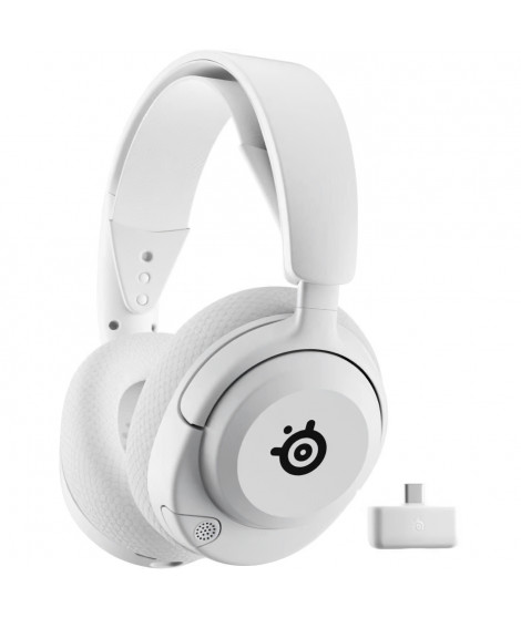 Casque Gaming Sans fil - STEELSERIES - Arctis Nova 5 - Blanc