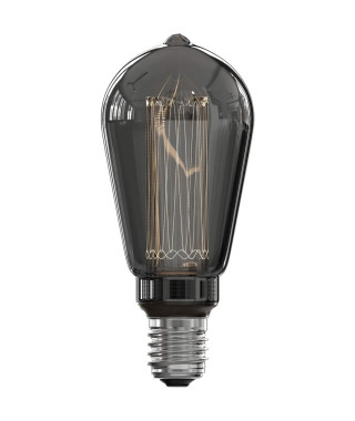 Ampoule LED E27 - CALEX - GLASSFIBER RUSTIC ST64 - 3,5 W - 40 lm - 2000 K - Intensité variable - Titanium