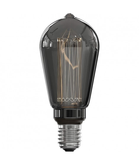 Ampoule LED E27 - CALEX - GLASSFIBER RUSTIC ST64 - 3,5 W - 40 lm - 2000 K - Intensité variable - Titanium