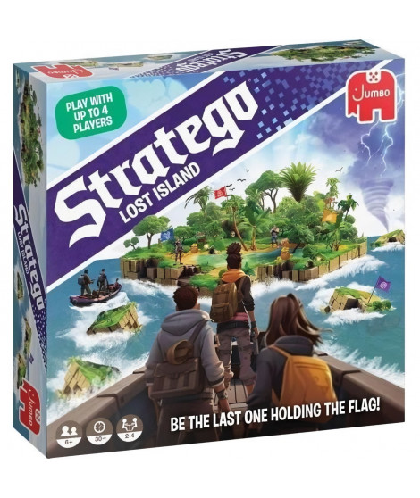 STRATEGO LOST ISLAND - Jeu de stratégie - DUJARDIN - Trouvez le drapeau caché avant qu'il ne disparaisse !