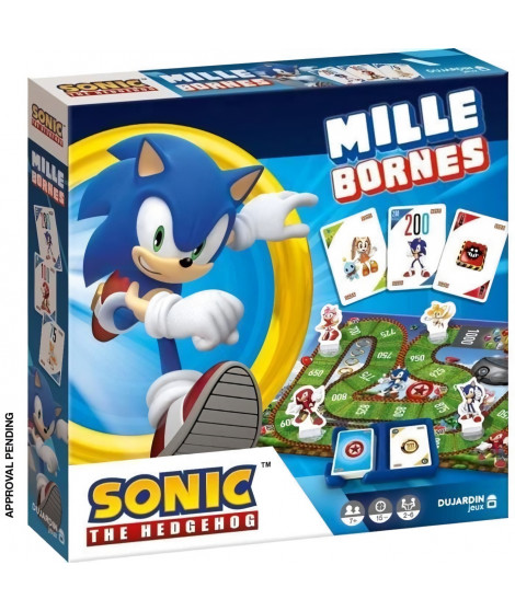 Mille Bornes SONIC - Jeu de cartes - DUJARDIN - Incarnez Sonic pour récupérer les 7 émeraudes du chaos !