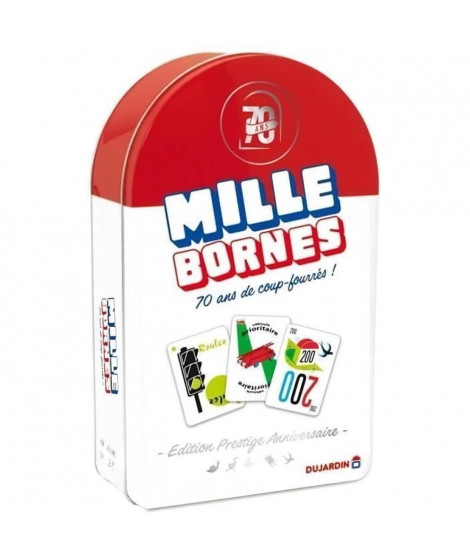 MILLE BORNES PRESTIGE 70 - Jeu de cartes - DUJARDIN - Redécouvrez le classique dans une version prestige pour les 70 ans !