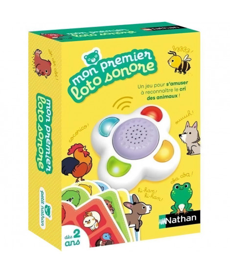 MON PREMIER LOTO SONORE - Jeu éducatif - NATHAN - Identifiez les sons d'animaux !