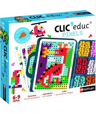 CLIC EDUC PIXELS - Jeu de création - NATHAN - Reconnaissance des couleurs et imagination !