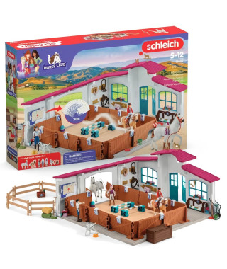 Grand Manege Equestre, Coffret figurine et accessoires, Schleich 42639 Horse Club, Pour enfant des 5 ans