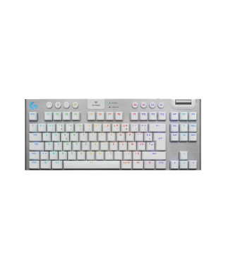 Clavier gamer - sans fil - Logitech G - G915 TKL X - Switch tactile  - AZERTY - Blanc