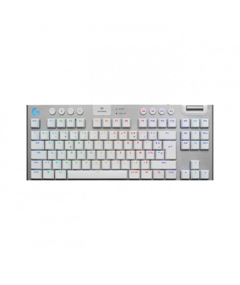 Clavier gamer - sans fil - Logitech G - G915 TKL X - Switch tactile  - AZERTY - Blanc