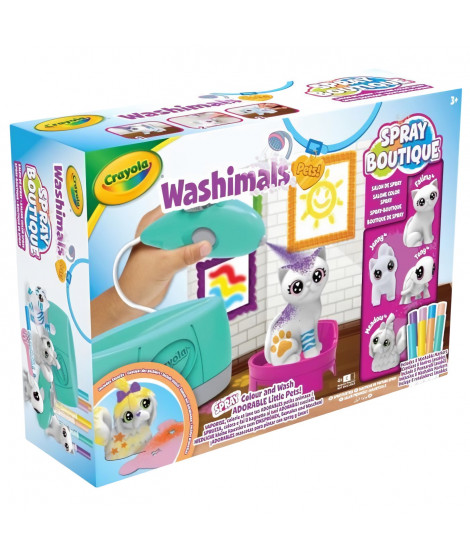 Coloriage - CRAYOLA - Washimals Spray Boutique - Vaporise et colore tes animaux! Des 3 ans
