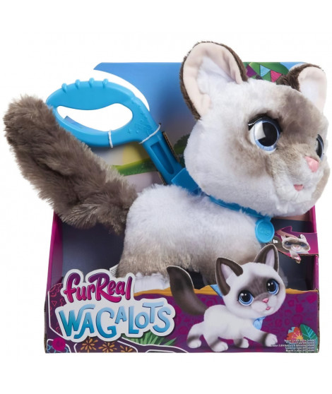 Jouet interactif - FURREAL FRIENDS - Chaton Grand Marcheur 23 cm - Animal interactif avec laisse