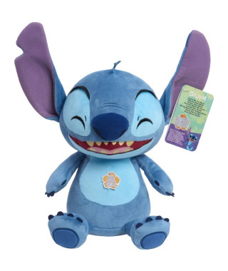 Peluche interactive - LICENCE /STITCH - Peluche Rit et Tremble Stitch - 25 cm, rit et tremble quand secoué
