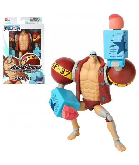 Figurine Anime Heroes - Bandai - One Piece - Franky - 17 cm