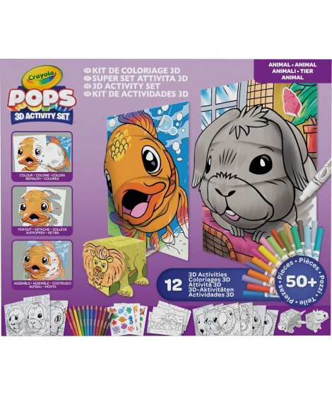 Créatif - CRAYOLA - POPS 3D Color Pops Gift Set - Plus de 12 activités en 3D! Des 6 ans