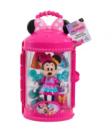 Coffret poupée - DISNEY MINNIE MOUSE - Figurine Articulée 15 cm Sweet Party - Avec vetements et accessoires