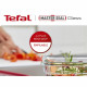 TEFAL Masterseal Fresh Lot 3 Boîtes de conservation, Verre, 0,45L / 0,8L / 2L, Conservation, Empilable, Compatible four N1050910