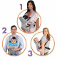 Dreambaby Porte-bébé ajustable 3-1 Oxford pour les nouveau-nés et les enfants jusqu'a 15kg - Convient a toutes les tailles