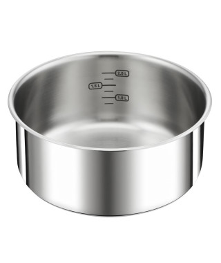TEFAL INGENIO Preference Casserole 20 cm, Induction, Inox, Empilable, Compatible lave-vaisselle L8983004