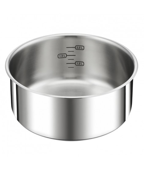 TEFAL INGENIO Preference Casserole 20 cm, Induction, Inox, Empilable, Compatible lave-vaisselle L8983004