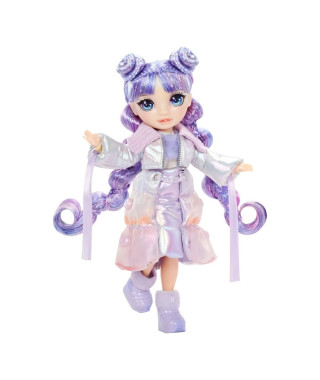 Rainbow High - Winter Wonderland - 1 poupée mannequin (Violet) de 27cm - 1 tenue magique et accessoires - Bonhomme de neige a…