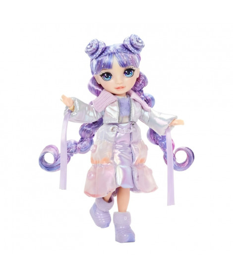 Rainbow High - Winter Wonderland - 1 poupée mannequin (Violet) de 27cm - 1 tenue magique et accessoires - Bonhomme de neige a…