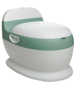 Mini toilette - THERMOBABY - Vert Sauge - Confortable avec bruit de chasse d'eau