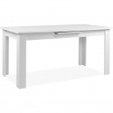 Table extensible - BIRMINGHAM - 80B - Ouverture synchonisée automatique - Décor blanc -  8 / 10 personnes - 160-200 x 75 x 80 cm