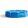 Kit Piscine hors sol tubulaire INTEX - Metal Frame - 305 x 76 cm - Ronde (Livrée avec pompe et cartouche) - 28202NP