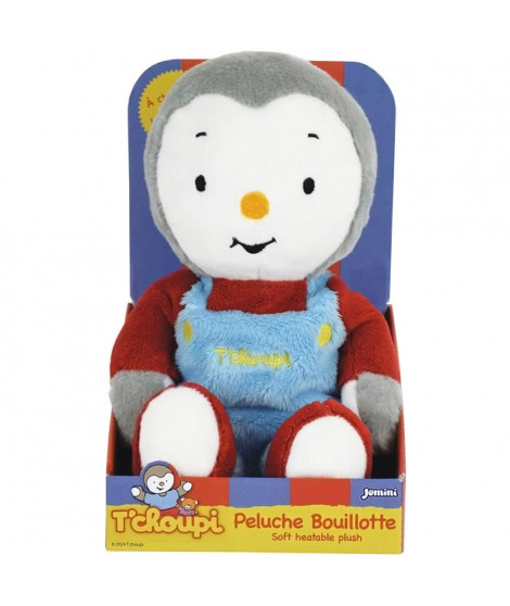 T'choupi Peluche Bouillotte +/- 21 cm avec Micro Perles d'Argile - JEMINI - Apaise les maux de ventre et réchauffe.