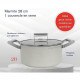 Marmite - ARTHUR MARTIN - AM7366 - 28 cm avec couvercle - Aluminium Forgé - Tous feux dont induction + four