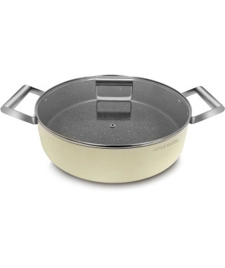 Faitout - ARTHUR MARTIN - AM6523 - 24 cm avec couvercle - Aluminium Forgé - Tous feux dont induction + four