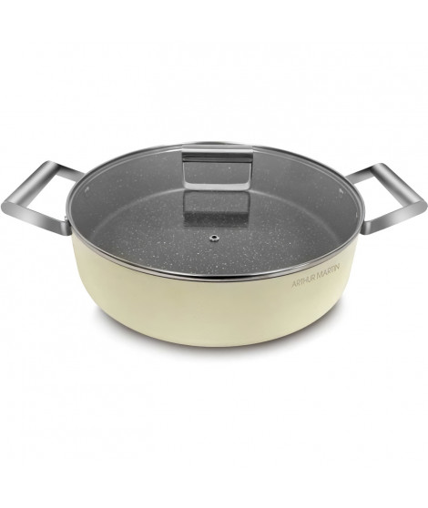 Faitout - ARTHUR MARTIN - AM6523 - 24 cm avec couvercle - Aluminium Forgé - Tous feux dont induction + four