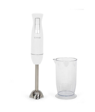 Mixeur plongeant avec bol - LIVOO - DOP245W - 400 W - 2 vitesses - Blanc