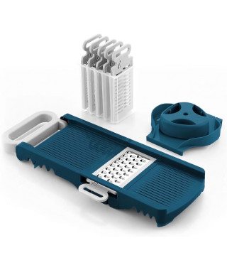 Mandoline pliable - ARTHUR MARTIN - AMM530 - 6 en 1 - 3 Lames de râpes et 3 lames de coupes légumes - Acier inoxydable