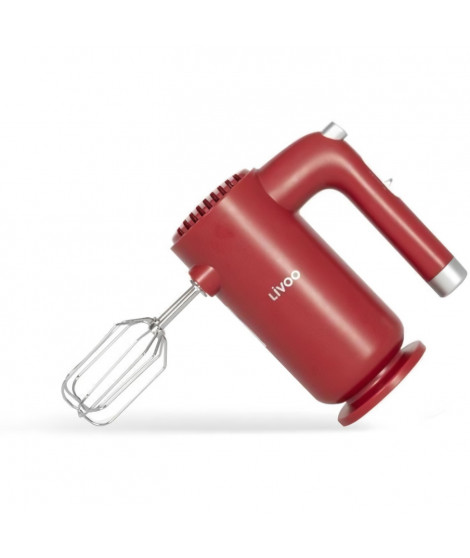 Batteur électrique - LIVOO - DOP243R - 250 w - 5 vitesses - Rouge