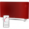 Radiateur intelligent Wi-Fi en verre - SENCOR - SCF 4742RD - 2400 W - 2 niveaux - Thermostat - Rouge