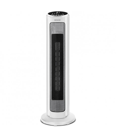 Radiateur tour en céramique - SENCOR - SFH 8994WH - Jusqu'a 2000 W - 3 modes - 24 m² / 60 m³ - Télécommande - Blanc
