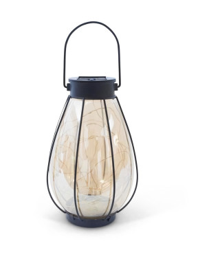 Lanterne solaire - GARDEN ID Java - Ø14 H23 cm - Éclairage 6-8h - Pile AAA rechargeable.
