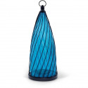 Lanterne solaire - GARDEN ID Blue Dome - Ø17 H40 cm - Autonomie 6-8h -Bouton on/off - Pile AA rechargeable.
