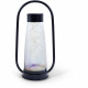 Lanterne solaire - GARDEN ID Noir - Ø18 H34 cm - Batterie AAA - Autonomie 6-8h - Poignée pratique.