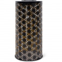 Lampe solaire - GARDEN ID Colonne - Or-Noir Ø15 H30 cm - 6 a 8h lumiere - Bouton marche/arret - Batterie rechargeable AAA.