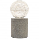 Lampe de table solaire - GARDEN ID Nordic Light - Ø10 h19 cm - Autonomie 6 a 8h - Bouton on/off - Pile AAA rechargeable