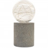 Lampe de table solaire - GARDEN ID Nordic Light - Ø10 h19 cm - Autonomie 6 a 8h - Bouton on/off - Pile AAA rechargeable