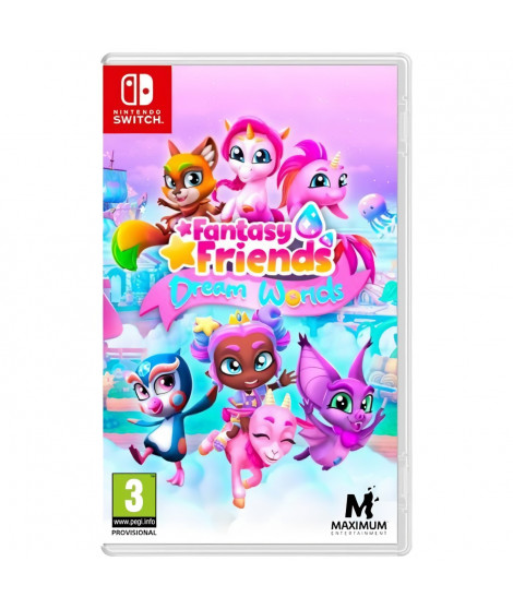 Fantasy Friends Dream Worlds + Cahier de Coloriage - Jeu Nintendo Switch