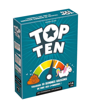 Cocktail Games | Top Ten | Jeu de société | a partir de 14 ans | 4 a 9 joueurs | 30 minutes