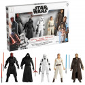Star Wars pack de 5 figurines de 15 cm Affrontement galactique avec 5 accessoires, jouets pour enfants, a partir de 4 ans