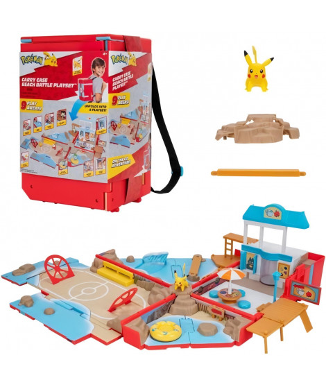 Sac a dos - BANDAI - Pokémon du dresseur Theme Plage - S'ouvre et devient une super arene