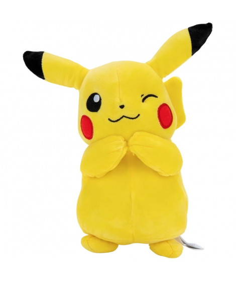 Peluche - Pokémon Pikachu - Bandai - 20 cm - Toute douce - Licence Officielle  - Jouet Enfant 2 ans et +
