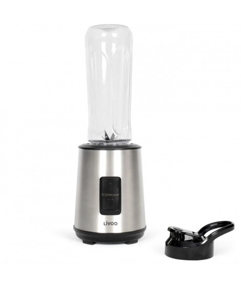 Mini blender - LIVOO - DOP240 - 600 ml - 300 W - Acier inoxydable / Noir
