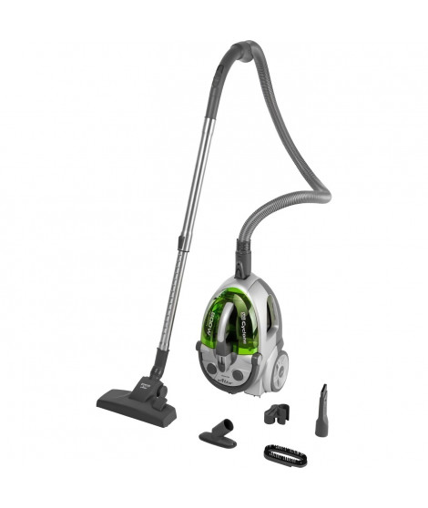 Aspirateur sans sac - SENCOR - SVC 730GR-EUE2 - Moteur ECO 800 W - 76 dBA - 1,5 L - Systeme Cyclone - Argent / Vert