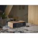 Micro-chaîne Bluetooth - THOMSON - Bois/Noir - Radio FM/DAB+/CD/MP3/USB/Induction, 75W, Affichage LCD, Télécommande, Alim. 230V